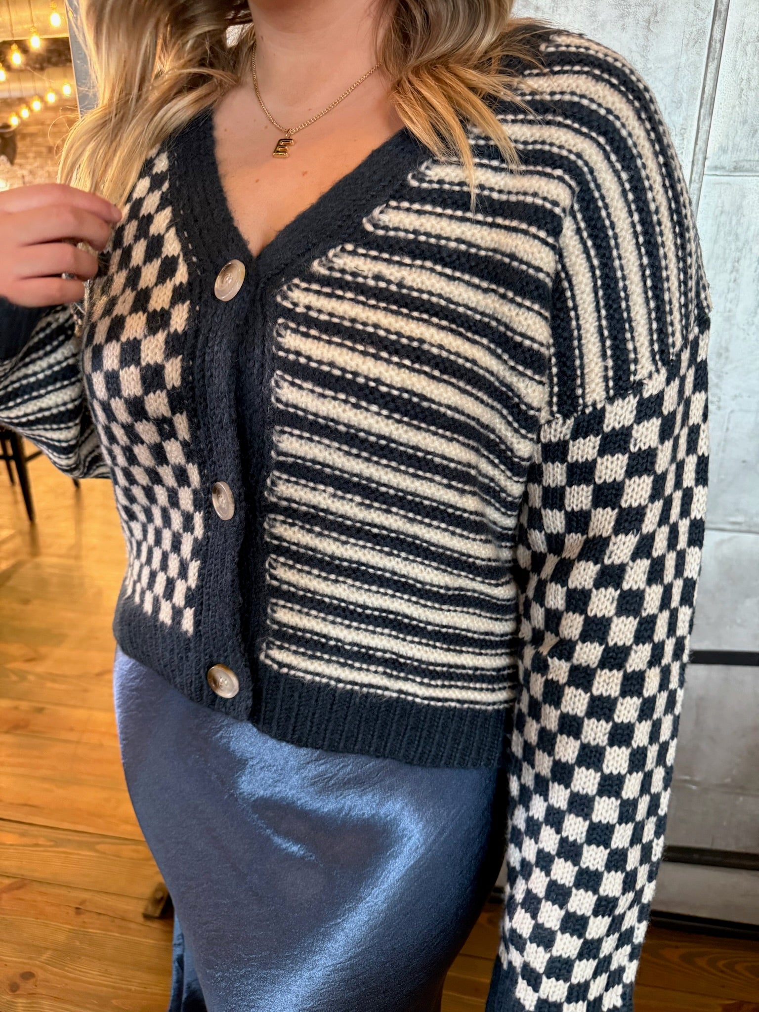 Windsor Cardigan-Dusty Navy