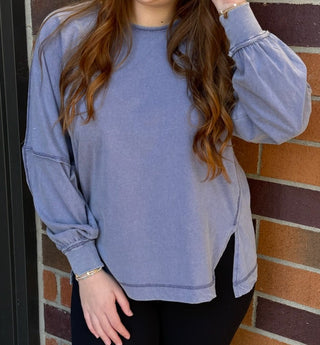 On Repeat Top-Indigo