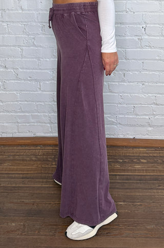 Lazy Sunday Pants - Plum