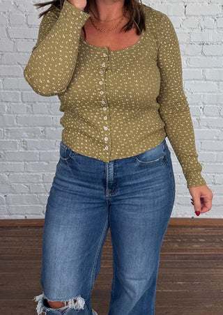 Wildflower Season Top - Olive