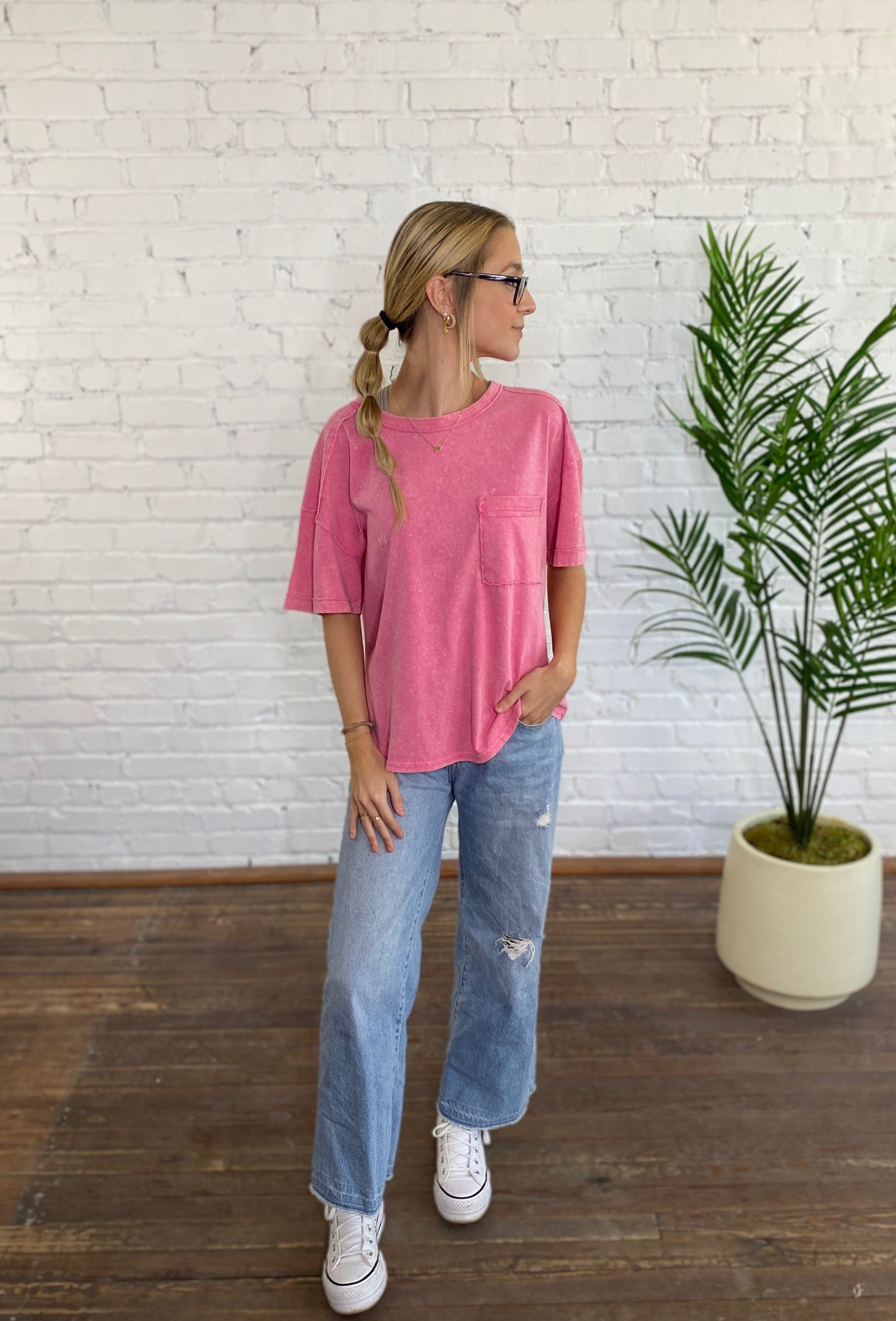 Living Easy Top-Pink