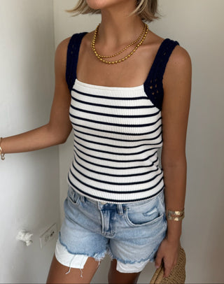 Stars and Stripes Top - Navy