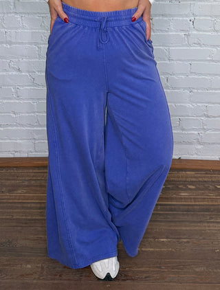 Lazy Sunday Pants - Cobalt