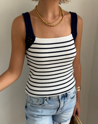 Stars and Stripes Top - Navy