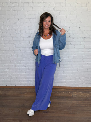 Lazy Sunday Pants - Cobalt