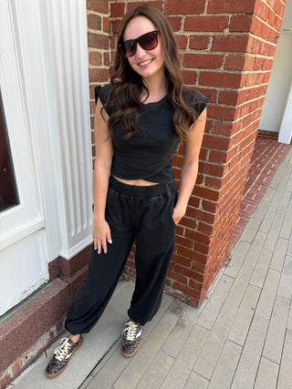 Lush Jogger - Ash Black