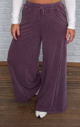 Lazy Sunday Pants - Plum