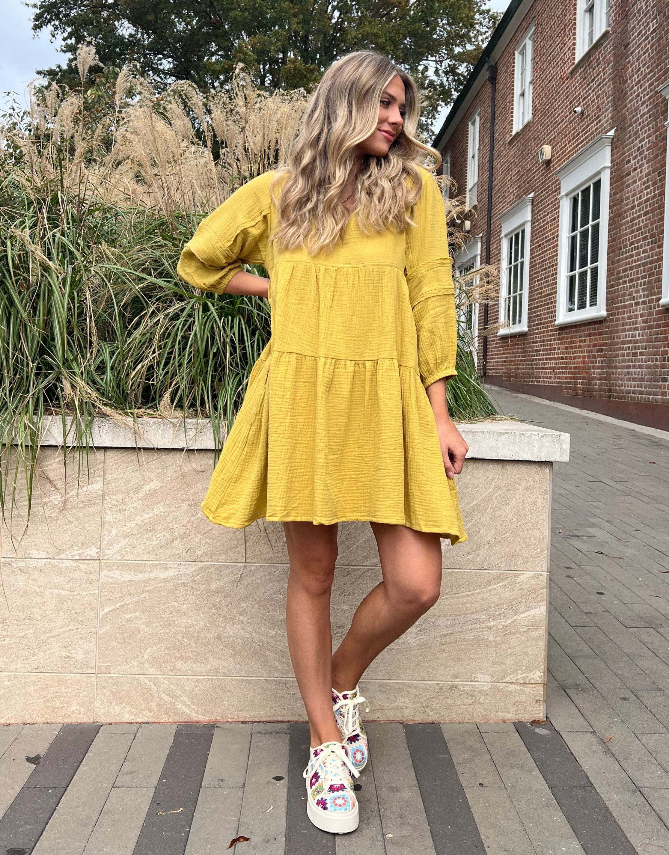 Abby Dress-Golden Yellow