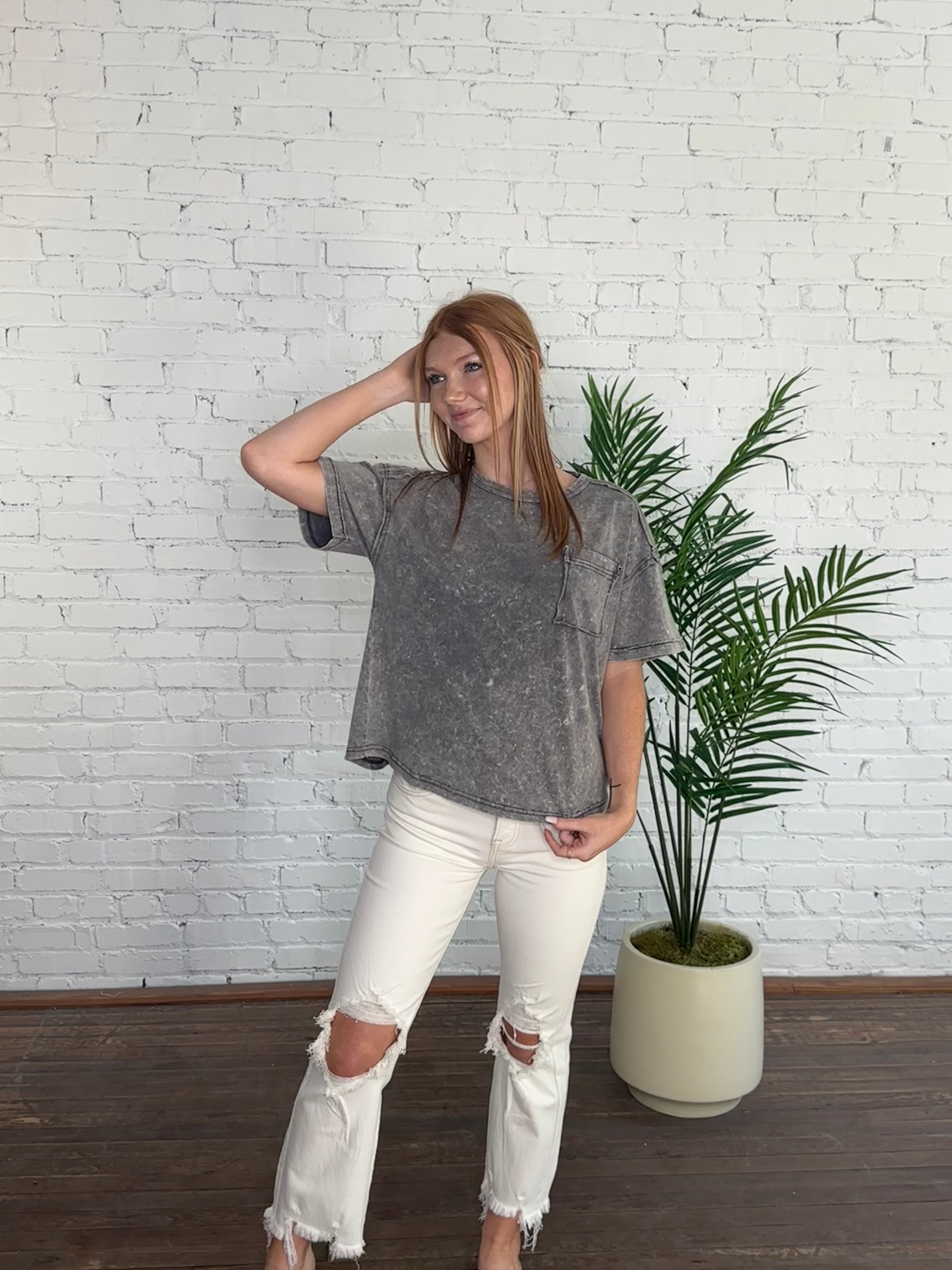 Living Easy Top-Charcoal