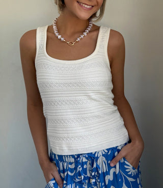 Summer Staple Tank - Cream