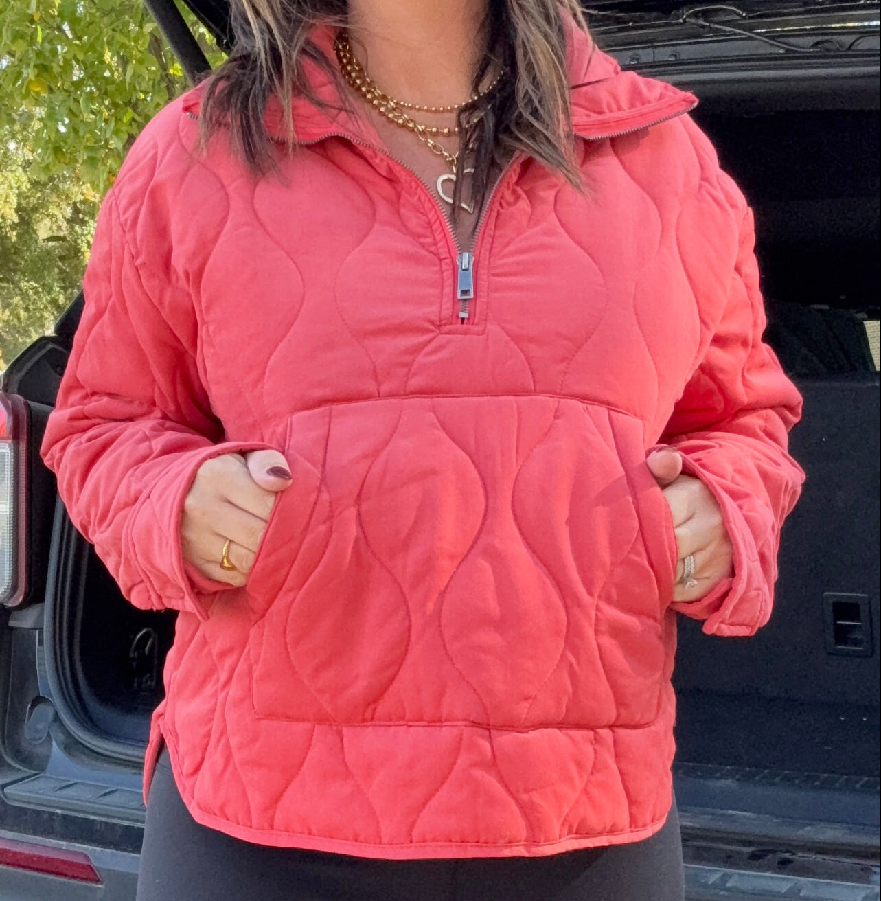 Layne Pullover - Pale Red