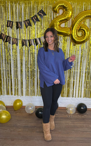 At Dusk Top - Indigo