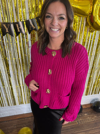 Midnight Confetti Cardigan