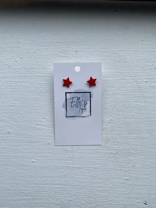 Star Studs-Red