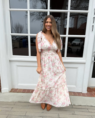 Petals In The Breeze Dress - Pink